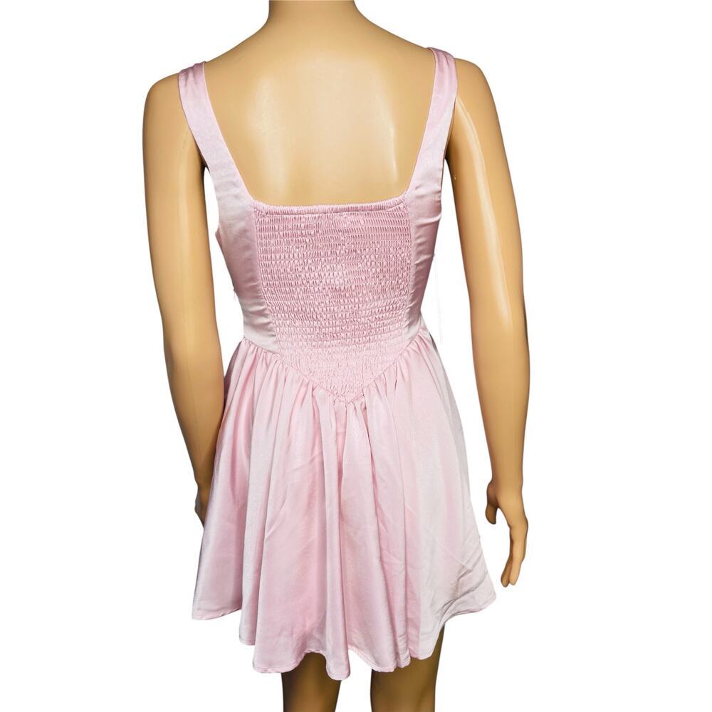 Princess Polly womens Straplie Mini Dress Pink size 0 New with tags Coquette - Picture 2 of 14